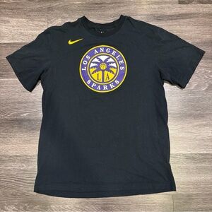 Nike Los Angeles Sparks Shirt Short Sleeve WNBA Black Men’s Medium